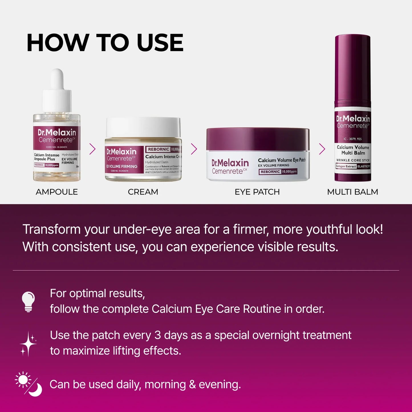 Dr. Melaxin Collagen Boost Set.
